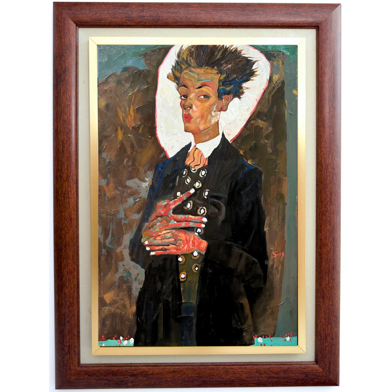 Autoritratto con gilet - Egon Schiele