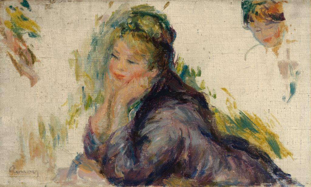 Reproduction du tableau « Femme accoudée - Pierre-Auguste Renoir » par Alpha Reproduction en peinture à l’huile