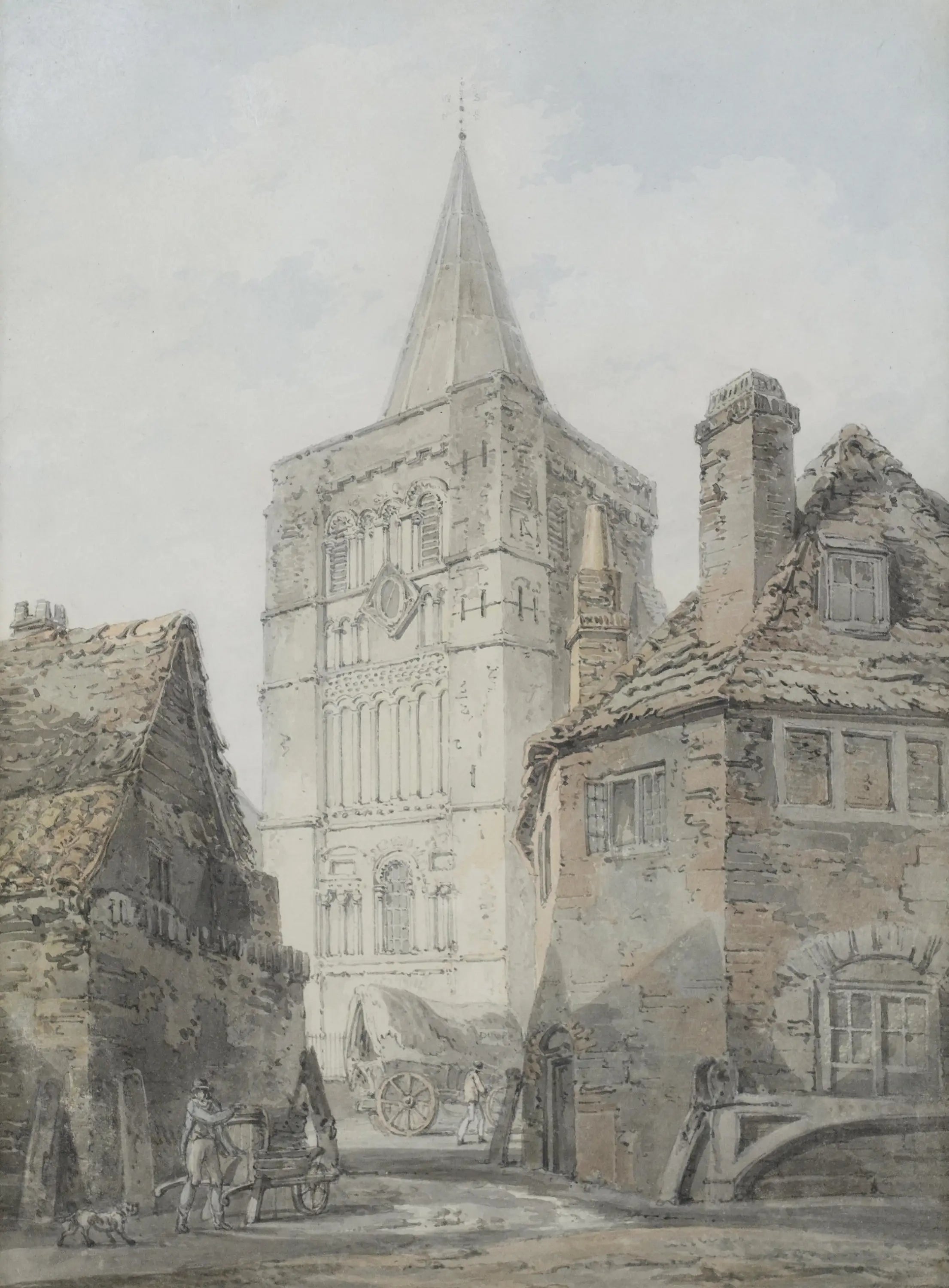 Reproduction du tableau « St Mary's Church, Dover - J. M. W. Turner » par Alpha Reproduction en peinture à l’huile