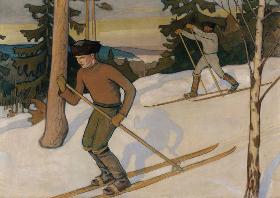 Garçons à ski - Väinö Blomstedt