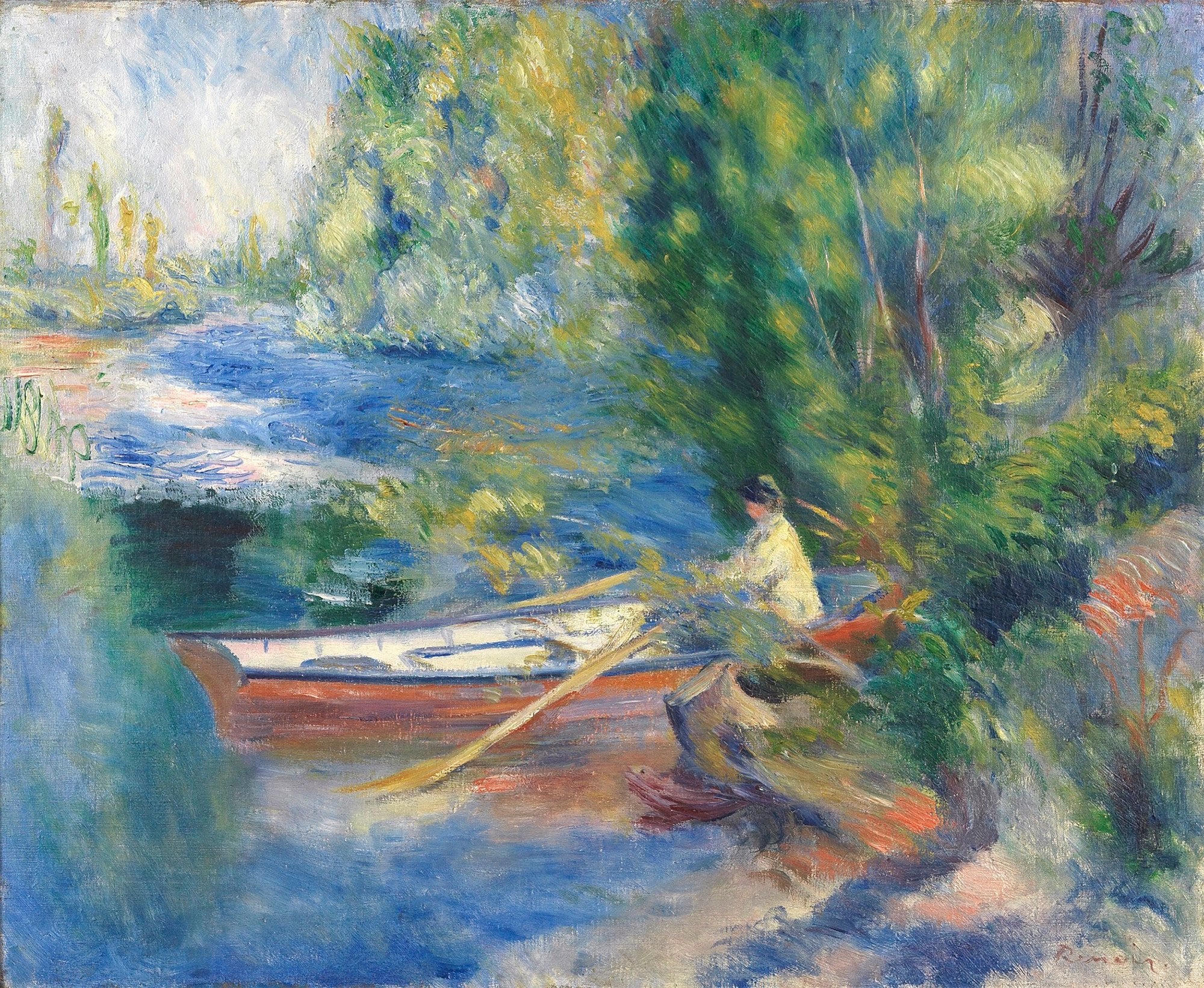 Reproduction du tableau « Au Bord de l'Eau - Pierre-Auguste Renoir » par Alpha Reproduction en peinture à l’huile