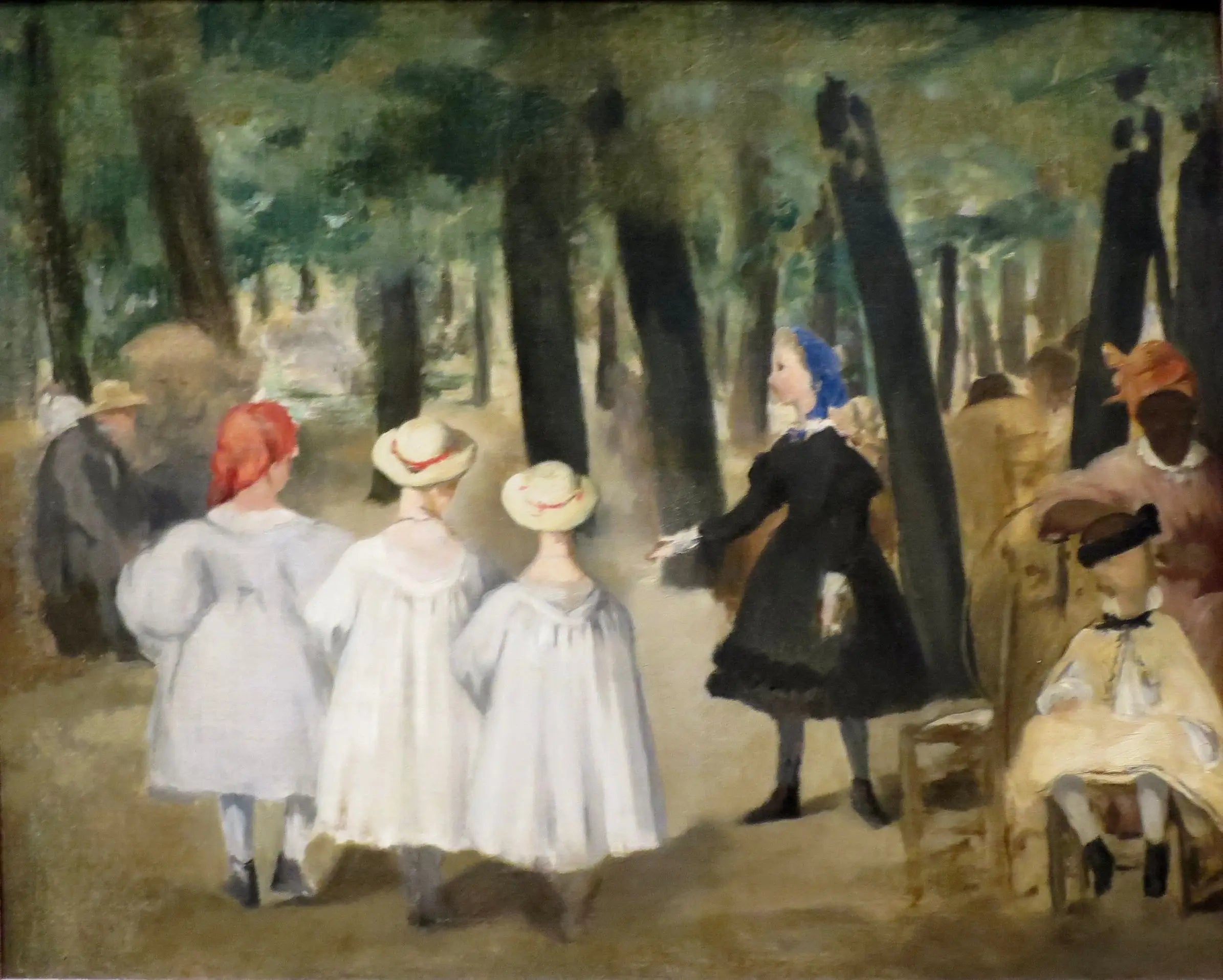Reproduction du tableau « Enfants aux Tuileries - Édouard Manet » par Alpha Reproduction en peinture à l’huile