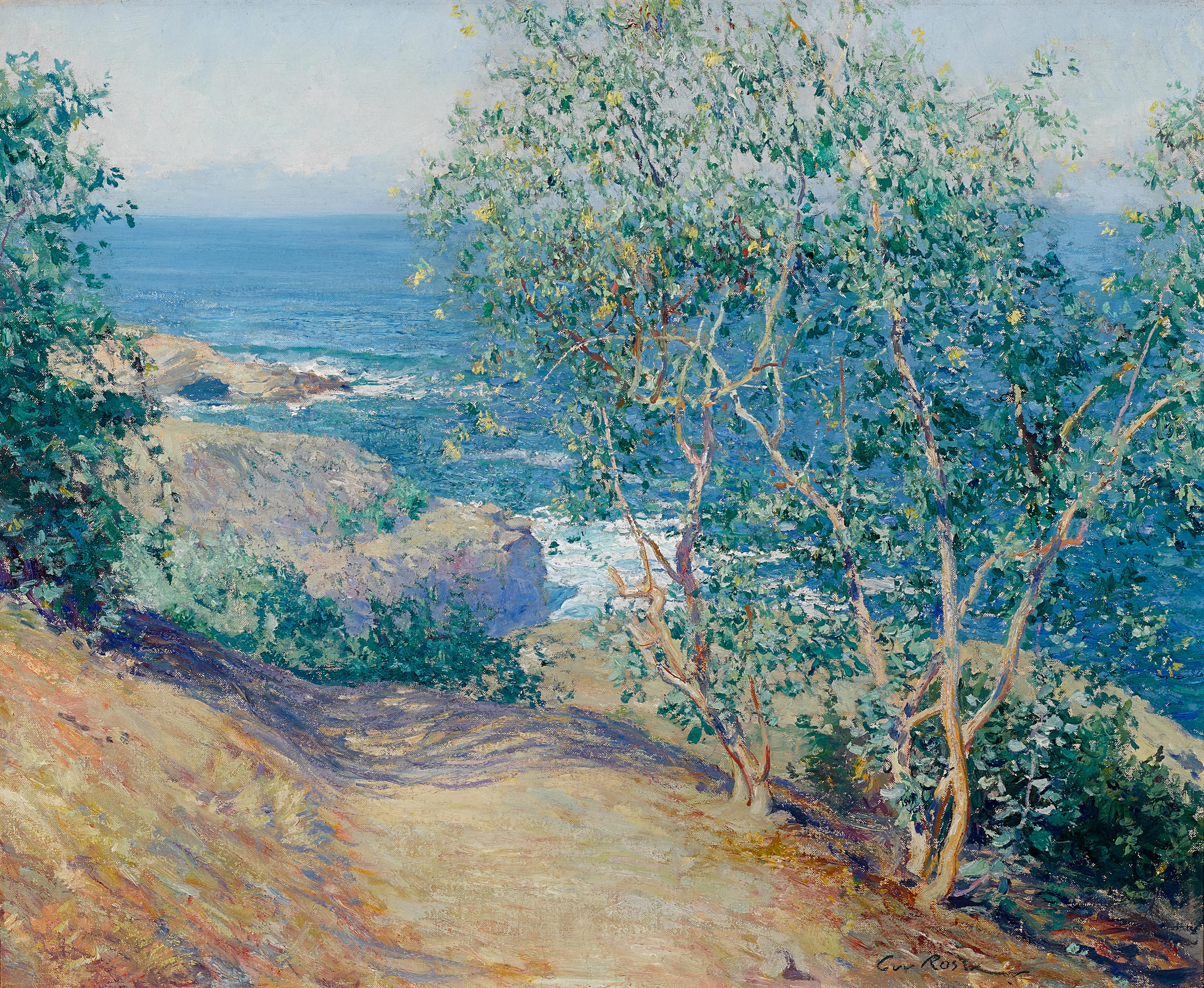 Arbres à tabac indiens La Jolla - Guy Rose - Alpha Reproduction