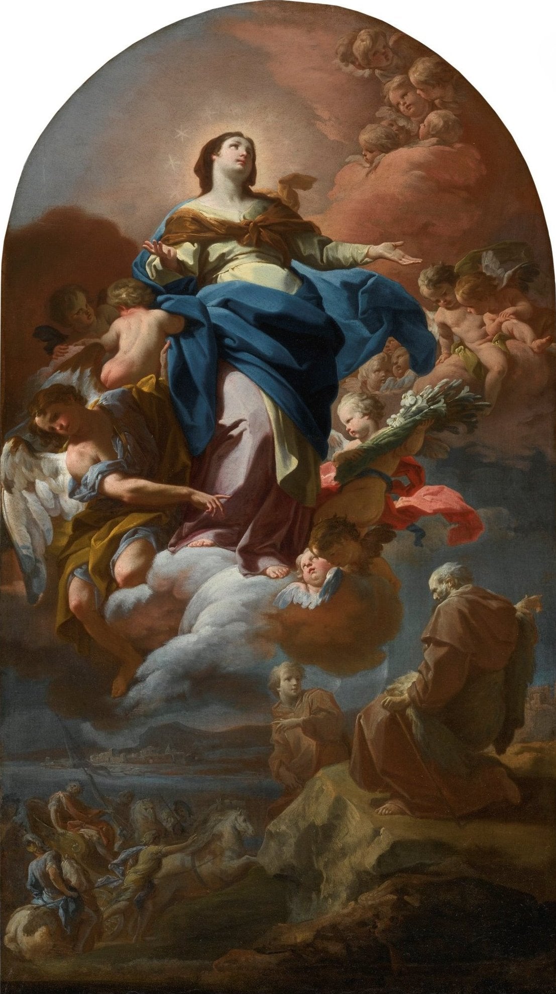 L’Immaculée Conception avec le prophète Élie - Corrado Giaquinto - Alpha Reproduction