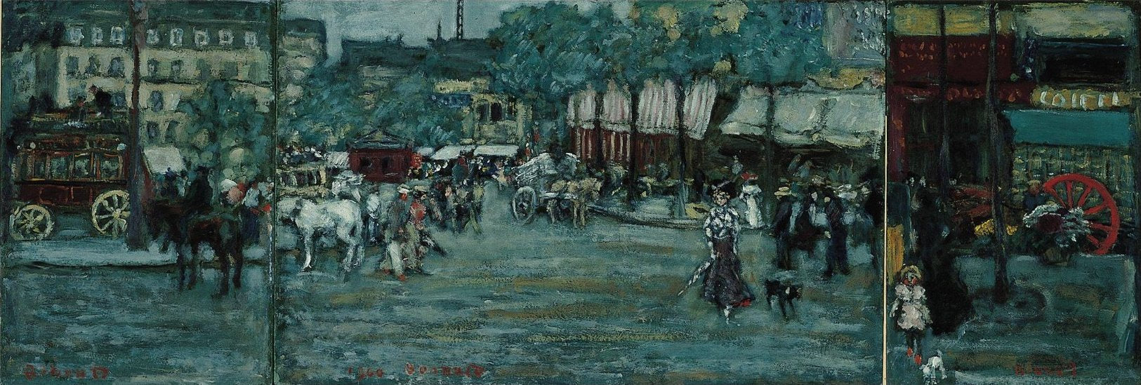 Reproduction du tableau « Place Clichy - Pierre Bonnard » par Alpha Reproduction en peinture à l’huile