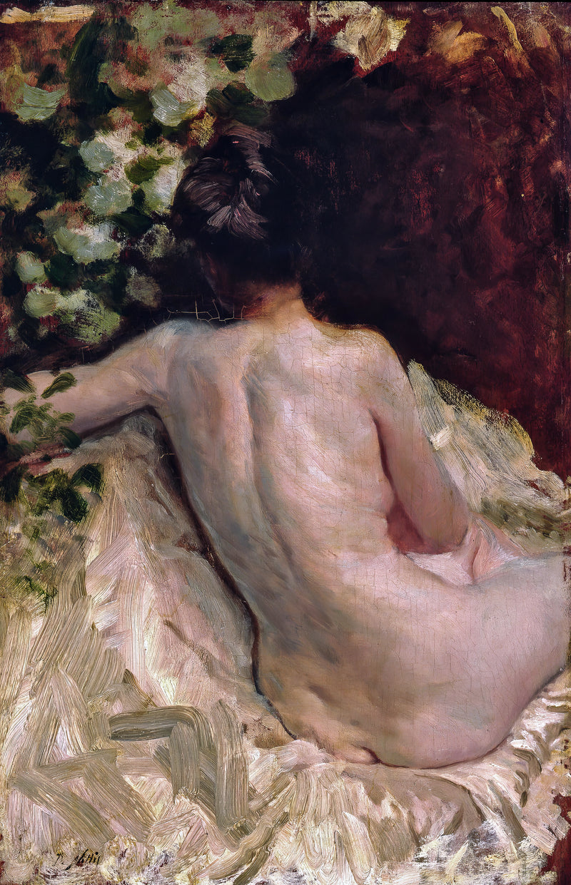 Nudo di schiena (Léontine) - Giuseppe De Nittis