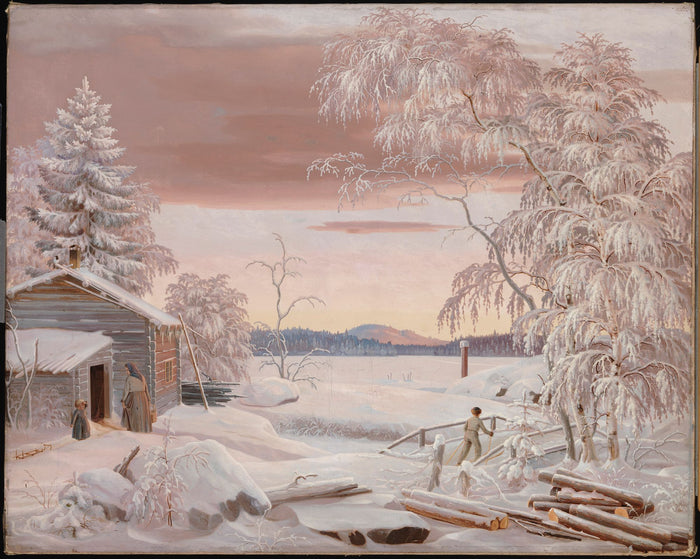 Coucher de soleil hivernal en Savonie - Ferdinand von Wright