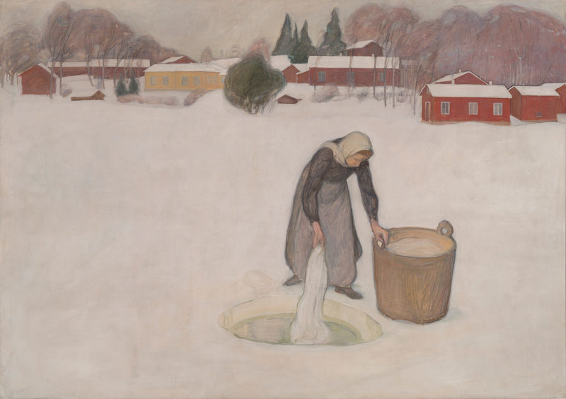 Lessive sur la glace - Pekka Halonen