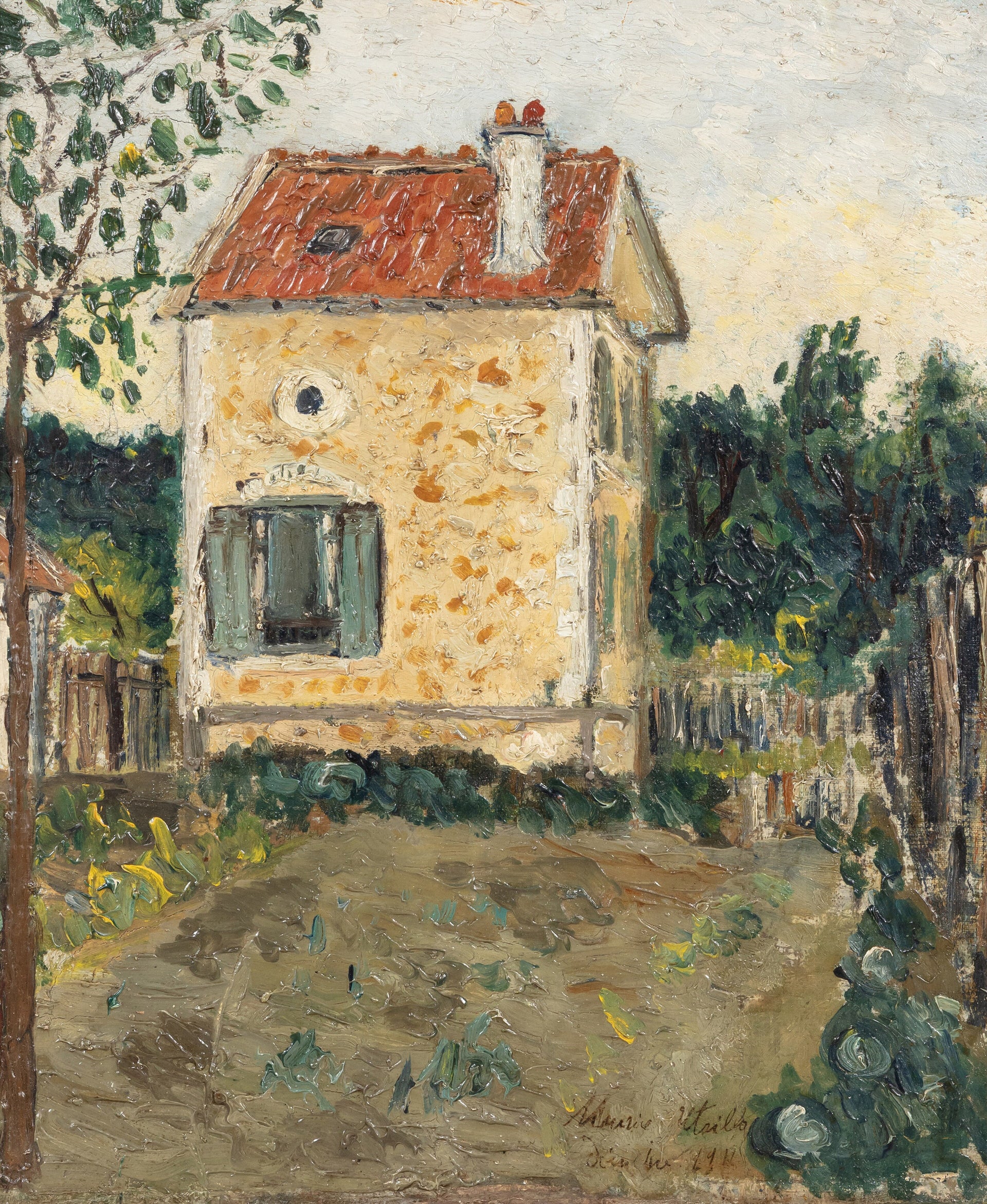La petite maison à Pierrefitte - Maurice Utrillo