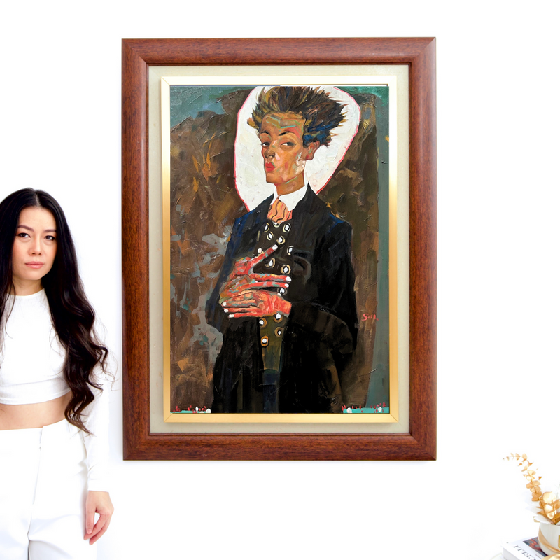 Autoritratto con gilet - Egon Schiele
