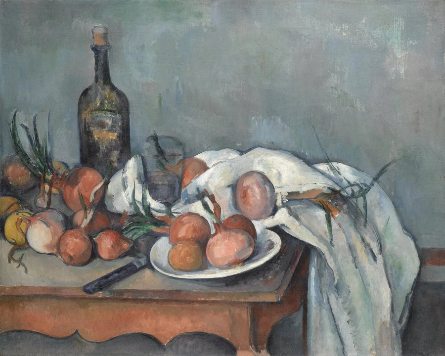 Natura morta con cipolle - Paul Cézanne