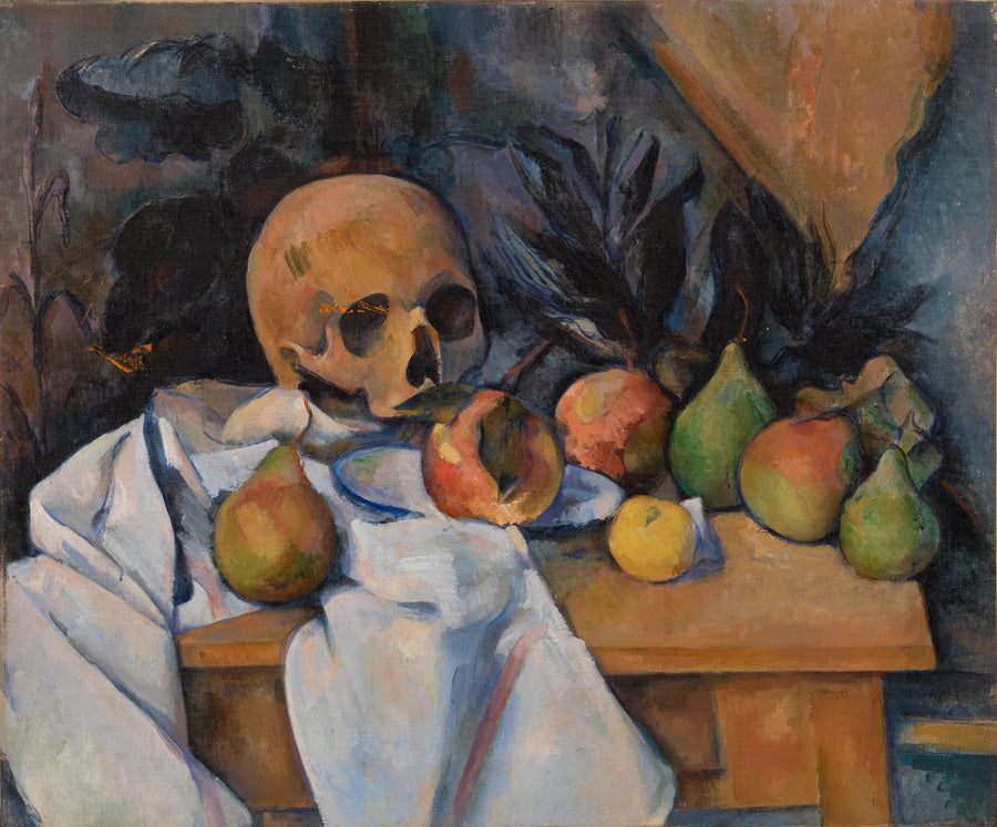 Natura morta con teschio - Paul Cézanne