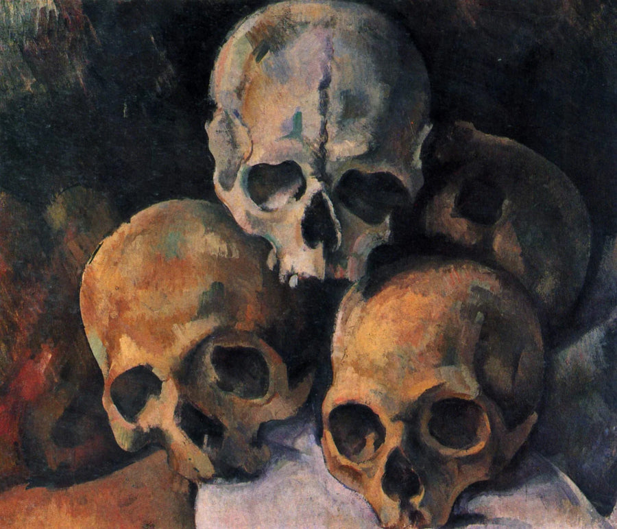 Piramide di teschi - Paul Cézanne