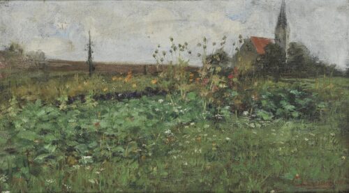 Église dans un champ fleuri en Bavière - Georgios Iakovidis