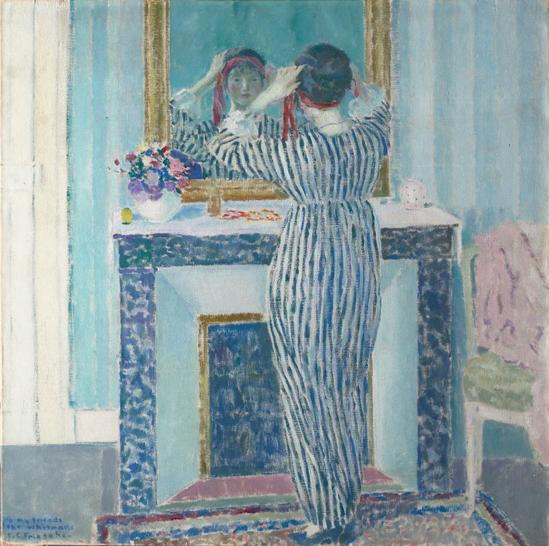 Interno blu : Giverny (Il nastro rosso) - Frederick Carl Frieseke