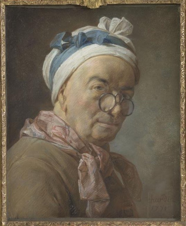 Autoportrait aux bésicles, Jean Siméon Chardin, 1771 — pastel, musée du Louvre