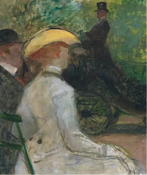 Reproduction du tableau « Au bois de Boulogne - Henri de Toulouse-Lautrec » par Alpha Reproduction en peinture à l’huile