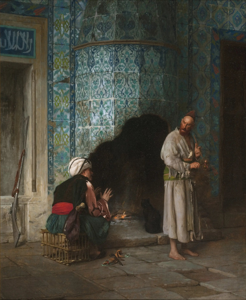 Conversazione accanto al fuoco - Jean-Léon Gérôme