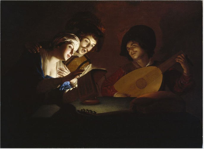 Una festa musicale - Gerrit van Honthorst
