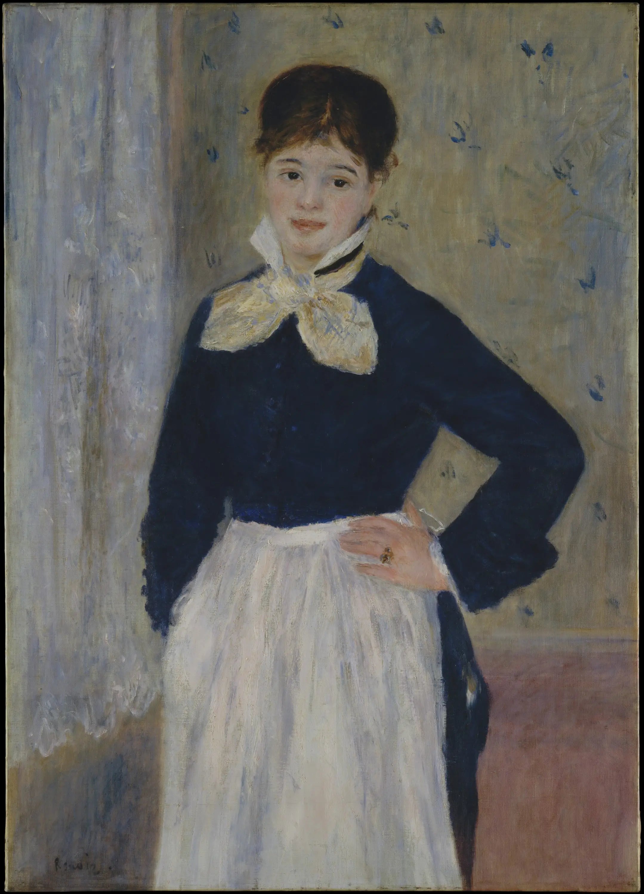Reproduction du tableau « Serveuse au restaurant Duval - Pierre-Auguste Renoir » par Alpha Reproduction en peinture à l’huile