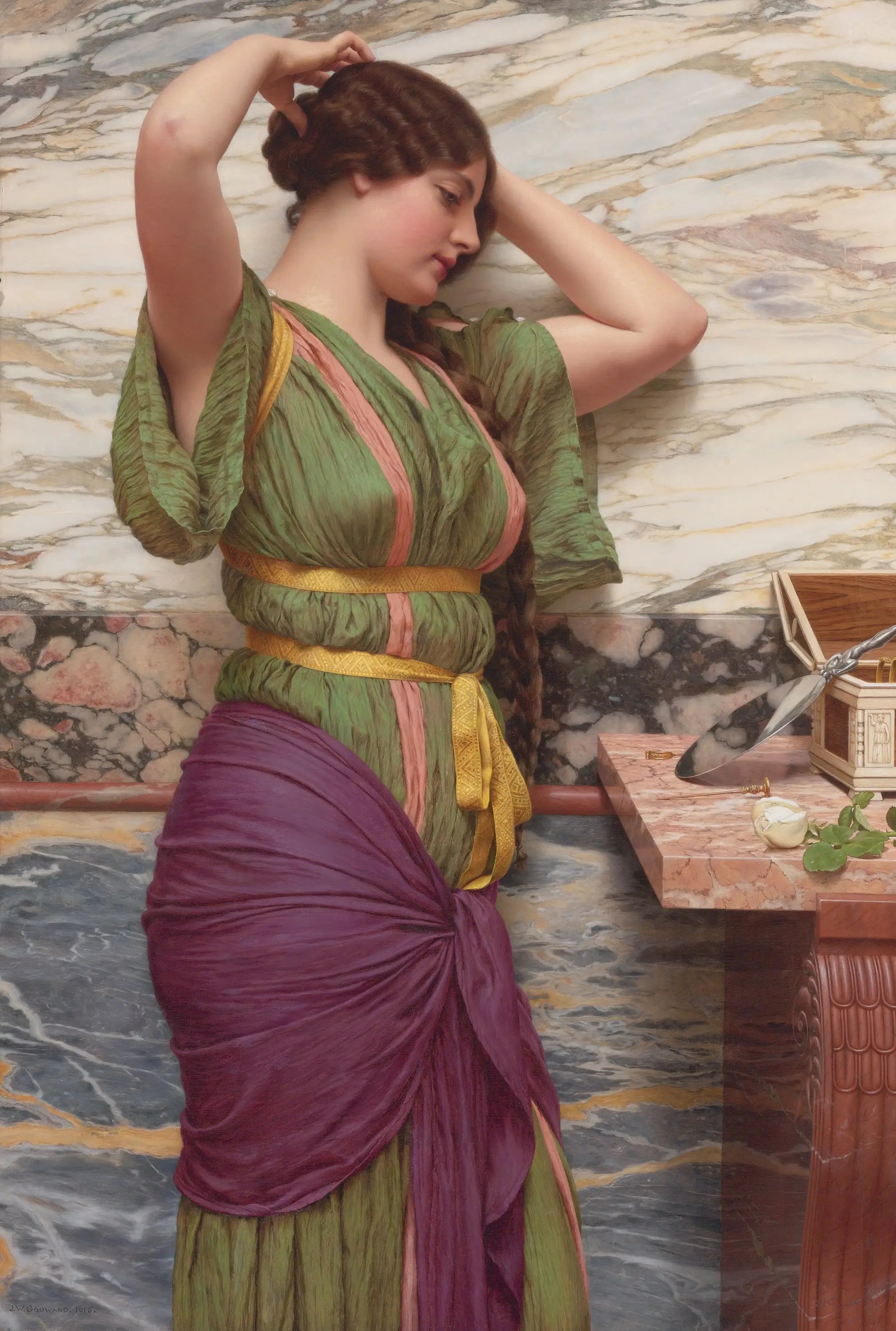 Un reflet flatteur - John William Godward - Alpha Reproduction