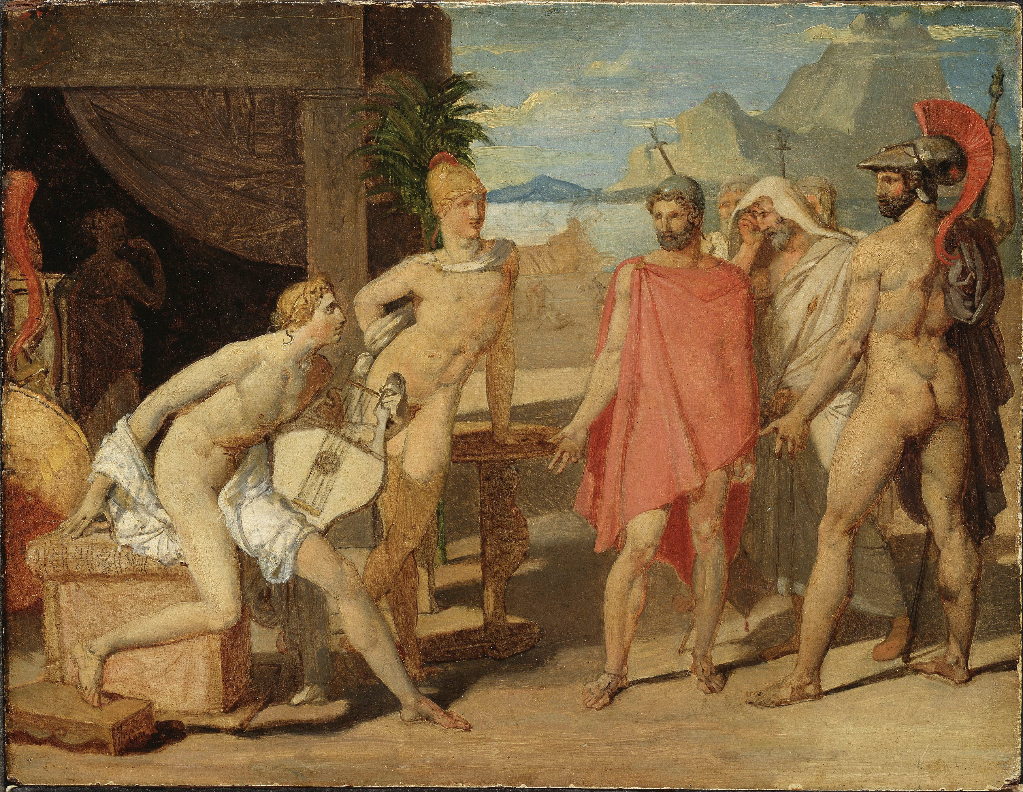 Achille che riceve gli ambasciatori di Agamennone - Jean-Auguste-Dominique Ingres