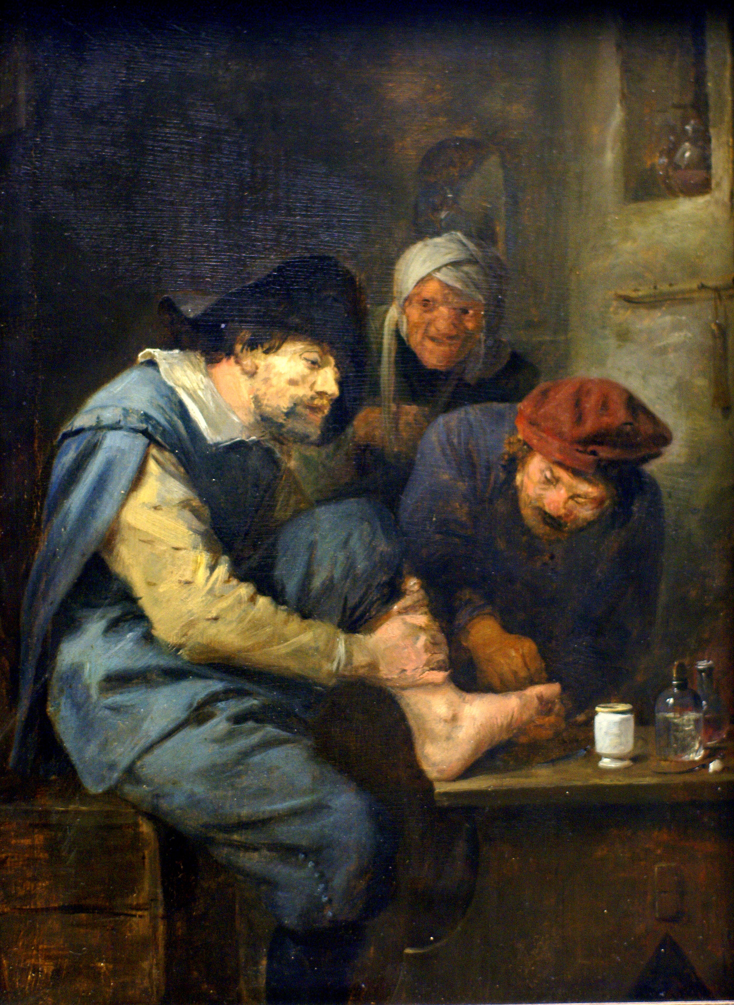 L'opération au pied - Adriaen Brouwer