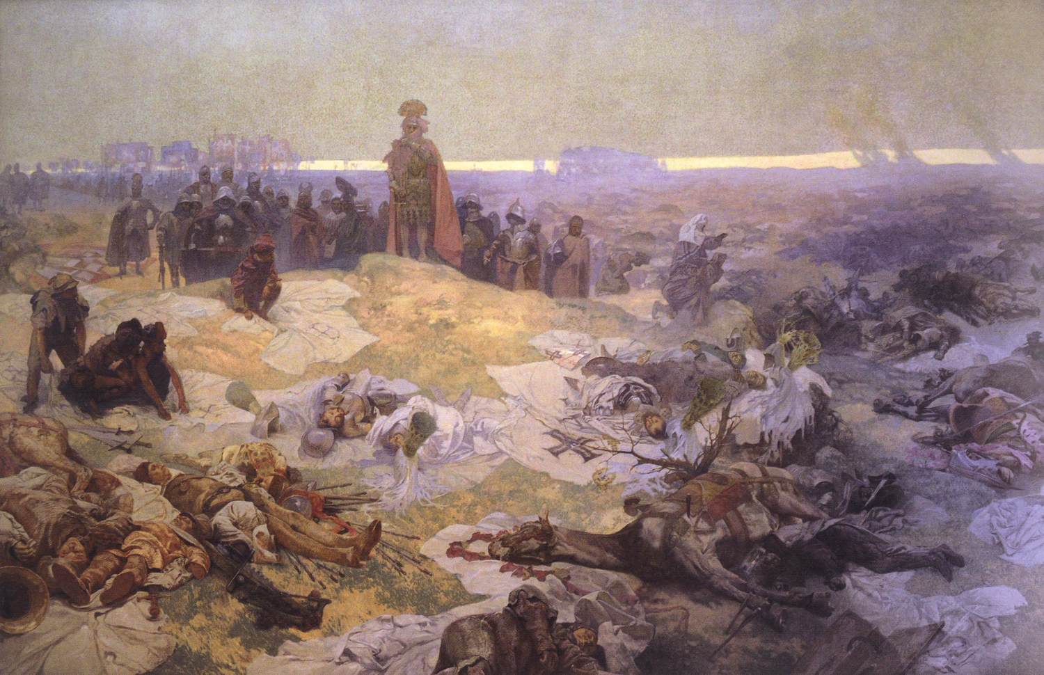 Dopo la Battaglia di Grunwald - Alphonse Mucha