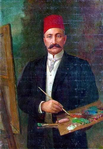 Autoportrait — Şeker Ahmed Paşa, vers 1900, huile sur toile