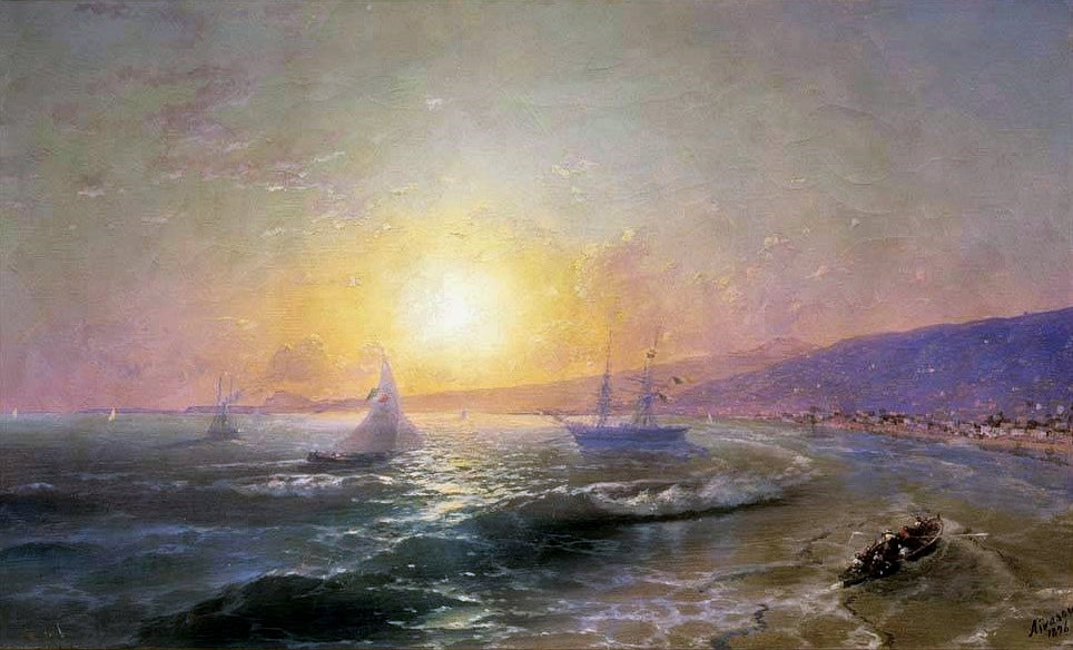 La baie à l’aube. - Ivan Aïvazovski - Alpha Reproduction
