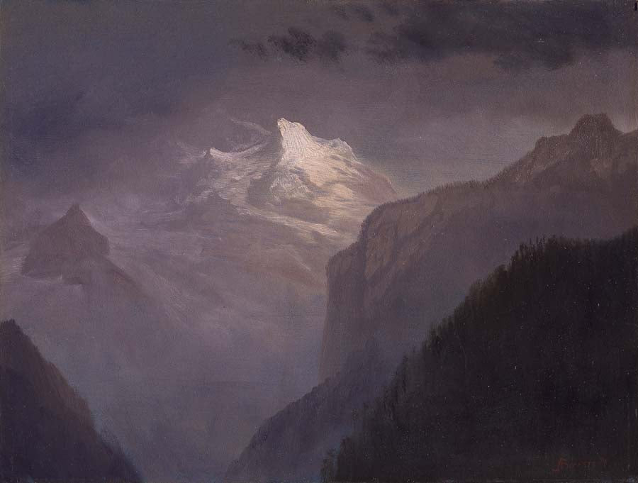 La montagne enneigée - Albert Bierstadt