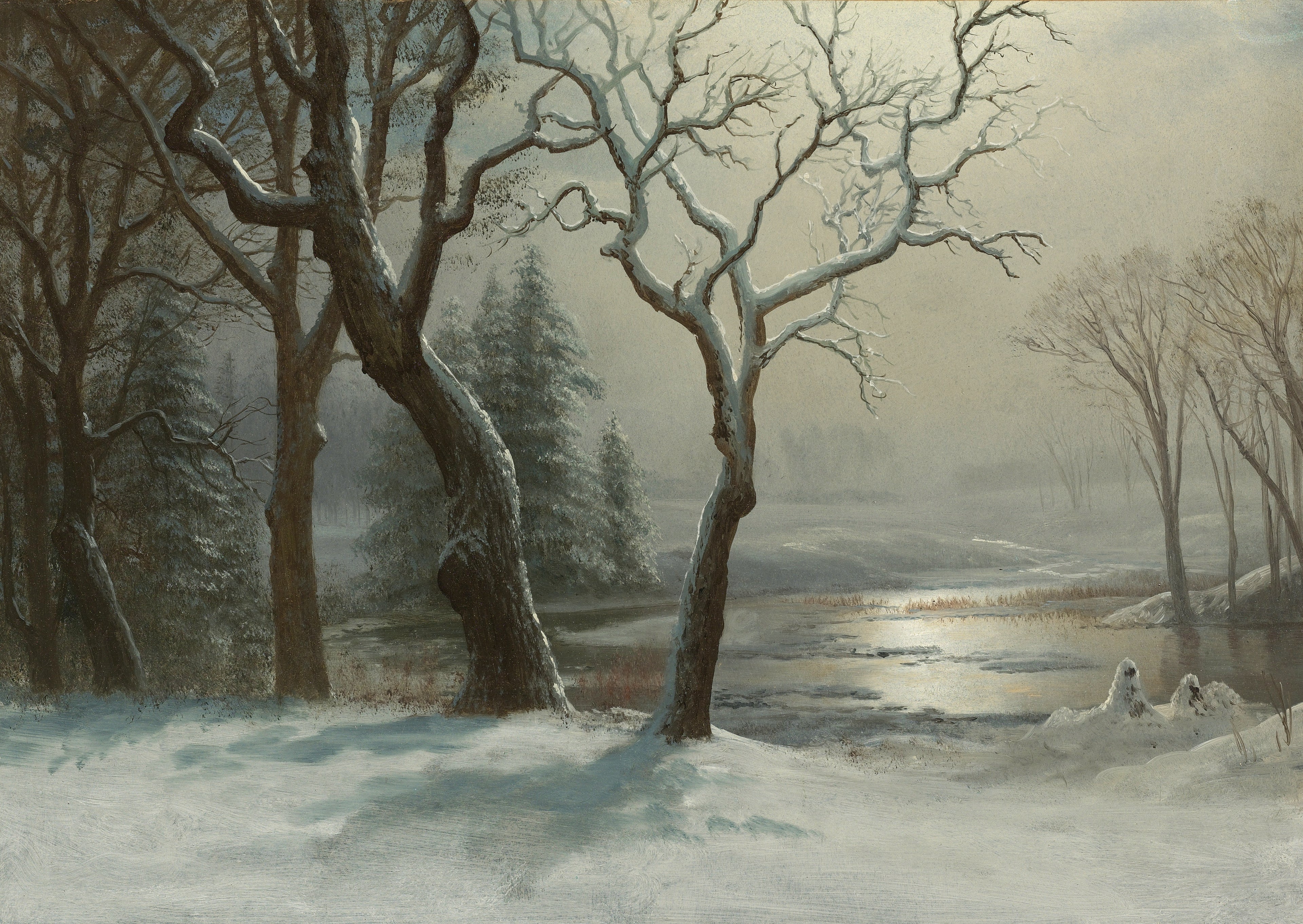 L'hiver à Yosemite - Albert Bierstadt