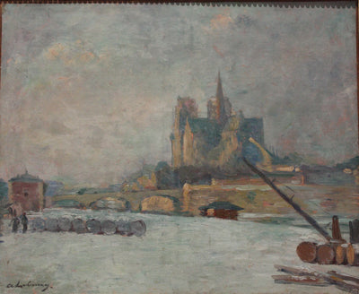 Notre-Dame vista dal Quai de la Tournelle - Albert Lebourg