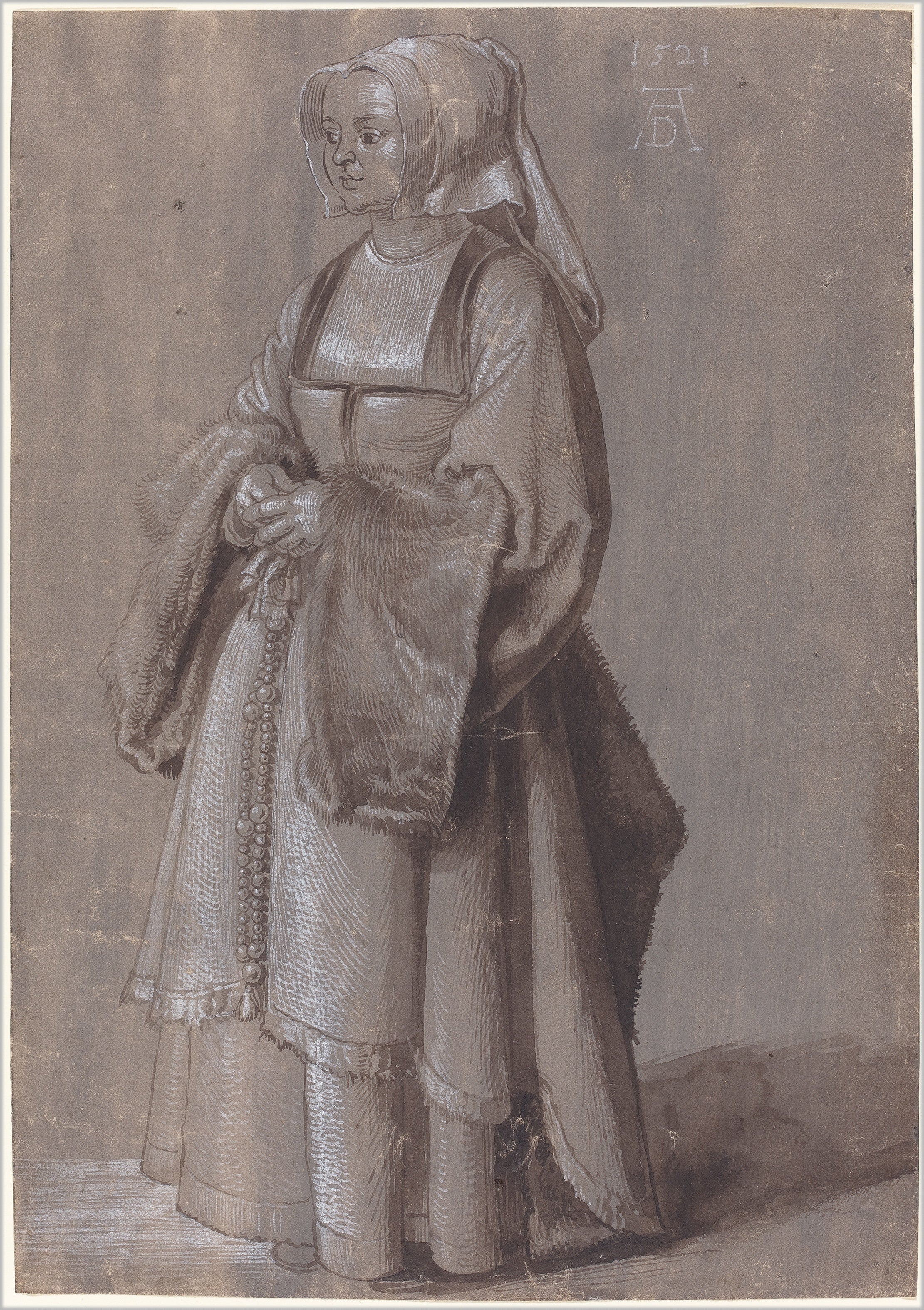 Giovane donna in abito olandese - Albrecht Dürer