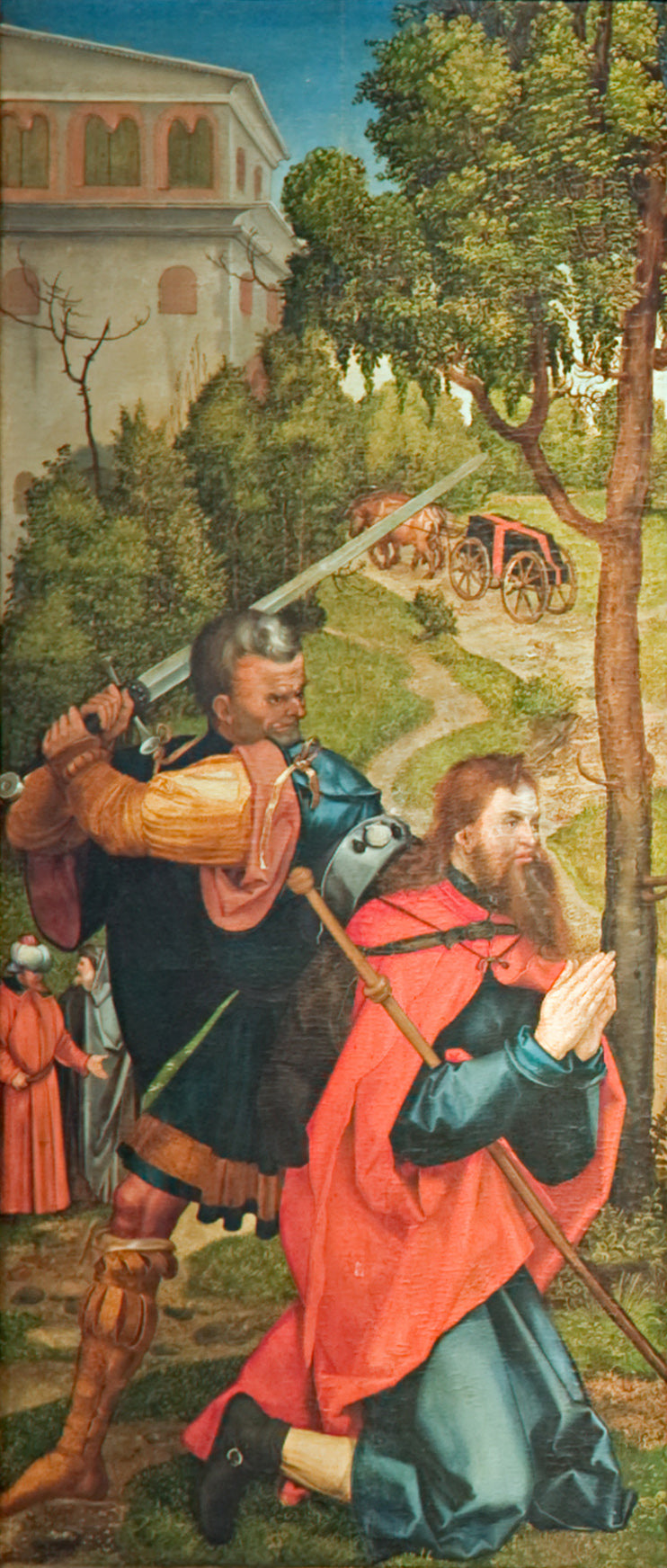 Altare di Heller, prima ala interna, Martirio di san Giacomo Maggiore - Albrecht Dürer
