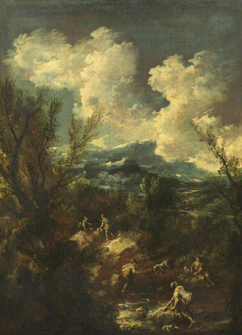 Paysage avec lavandières - Alessandro Magnasco