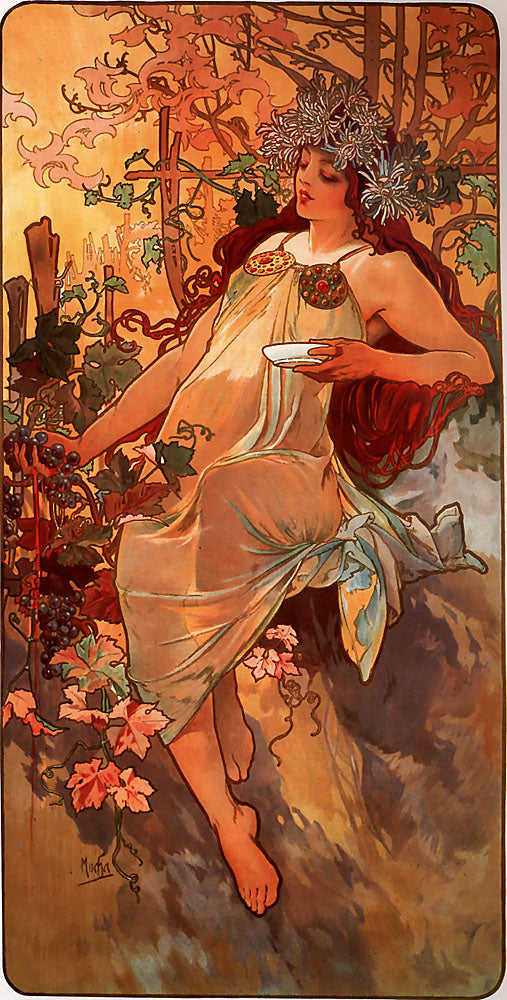 Les Saisons : l’Automne — Alphonse Mucha