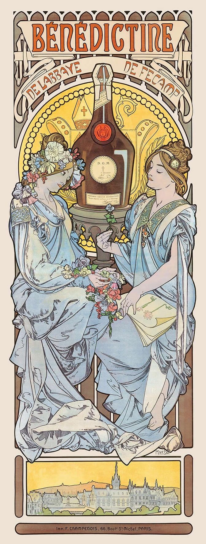 Bénédictine — Alphonse Mucha