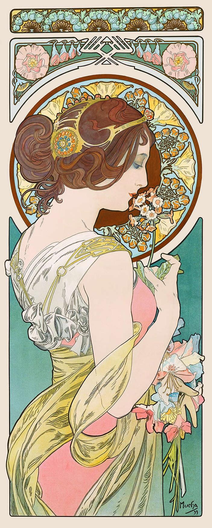 La Primevère - Alphonse Mucha