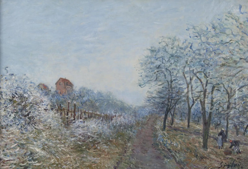 Il Gelo a Veneux - Alfred Sisley