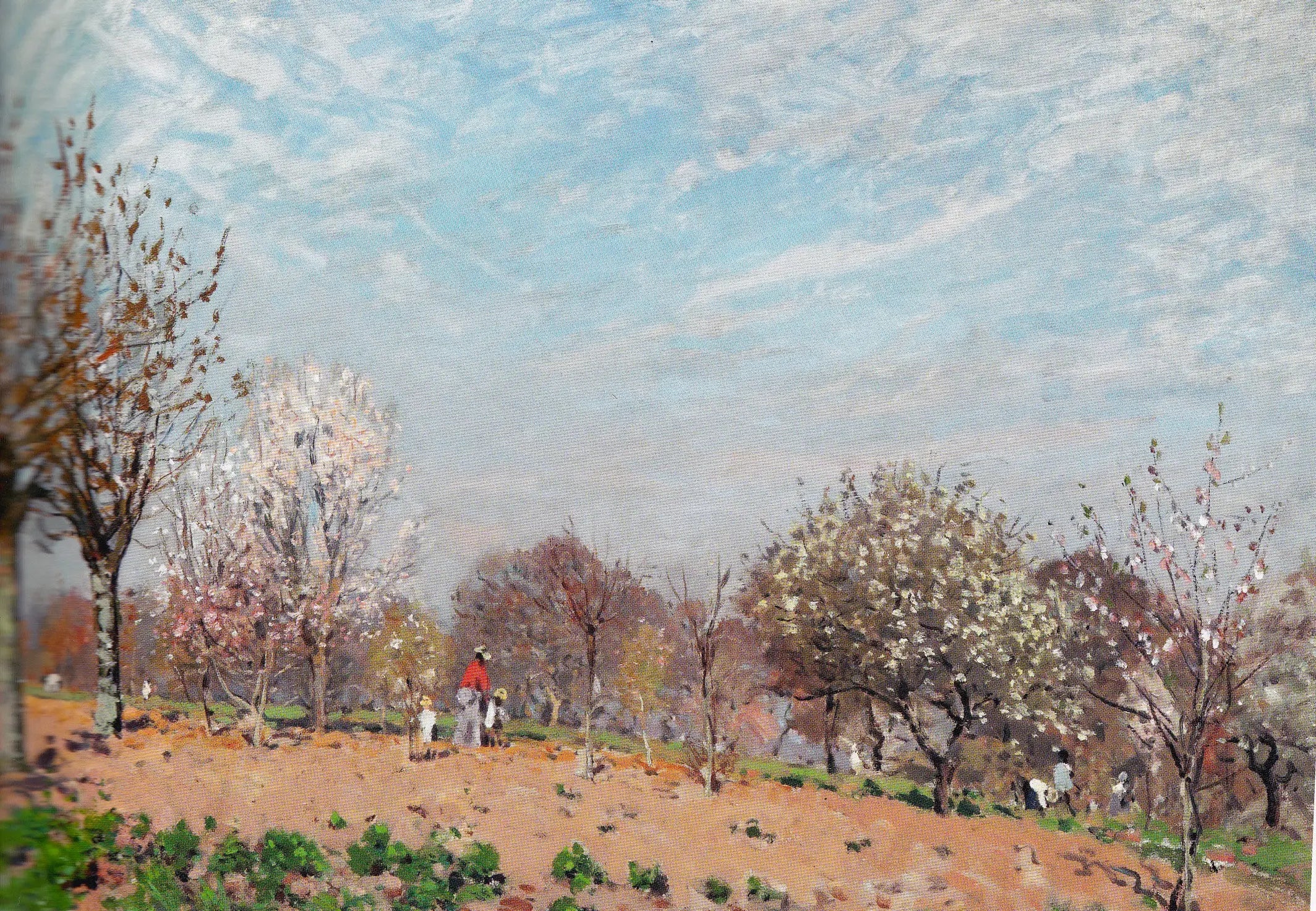 Reproduction du tableau « Pommiers en fleur à Louveciennes - Alfred Sisley » par Alpha Reproduction en peinture à l’huile
