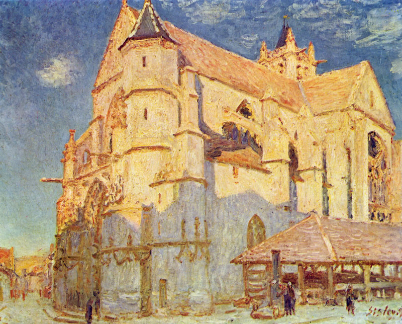 La Chiesa di Moret (a pieno sole) - Alfred Sisley