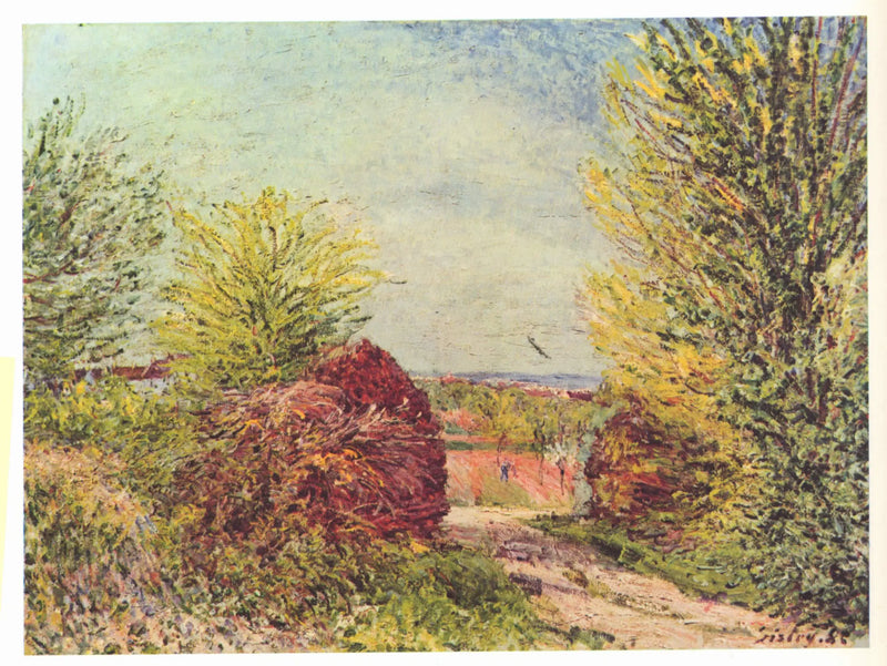 Sentiero a Veneux-Nadon in primavera - Alfred Sisley