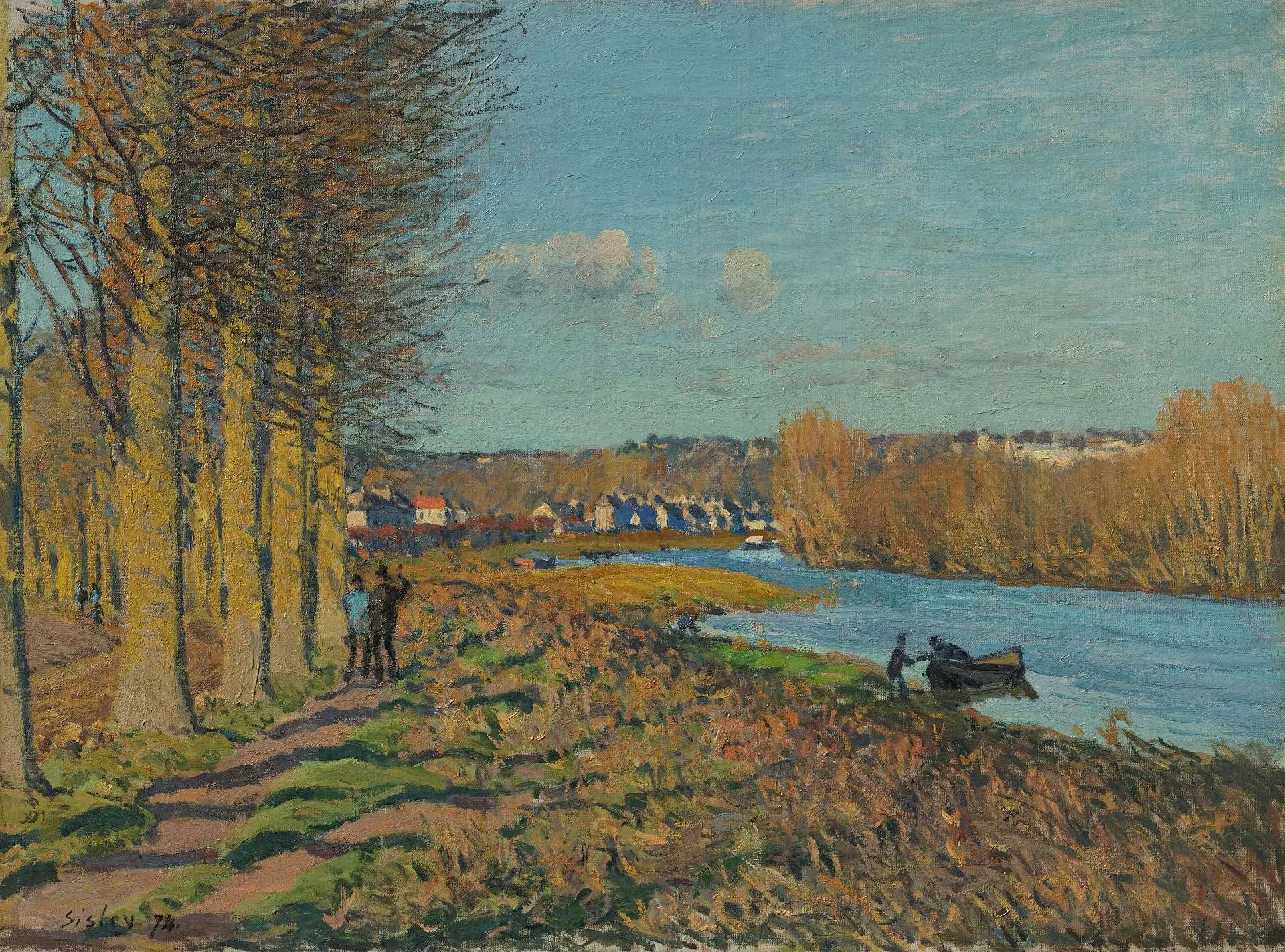 Reproduction du tableau « Matin d'hiver - Alfred Sisley » par Alpha Reproduction en peinture à l’huile