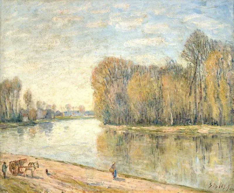 I bordi del Loing - Alfred Sisley