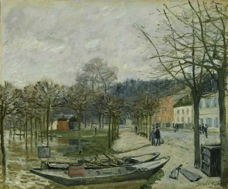 Reproduction du tableau « L'inondation à Port-Marly - Alfred Sisley » par Alpha Reproduction en peinture à l’huile
