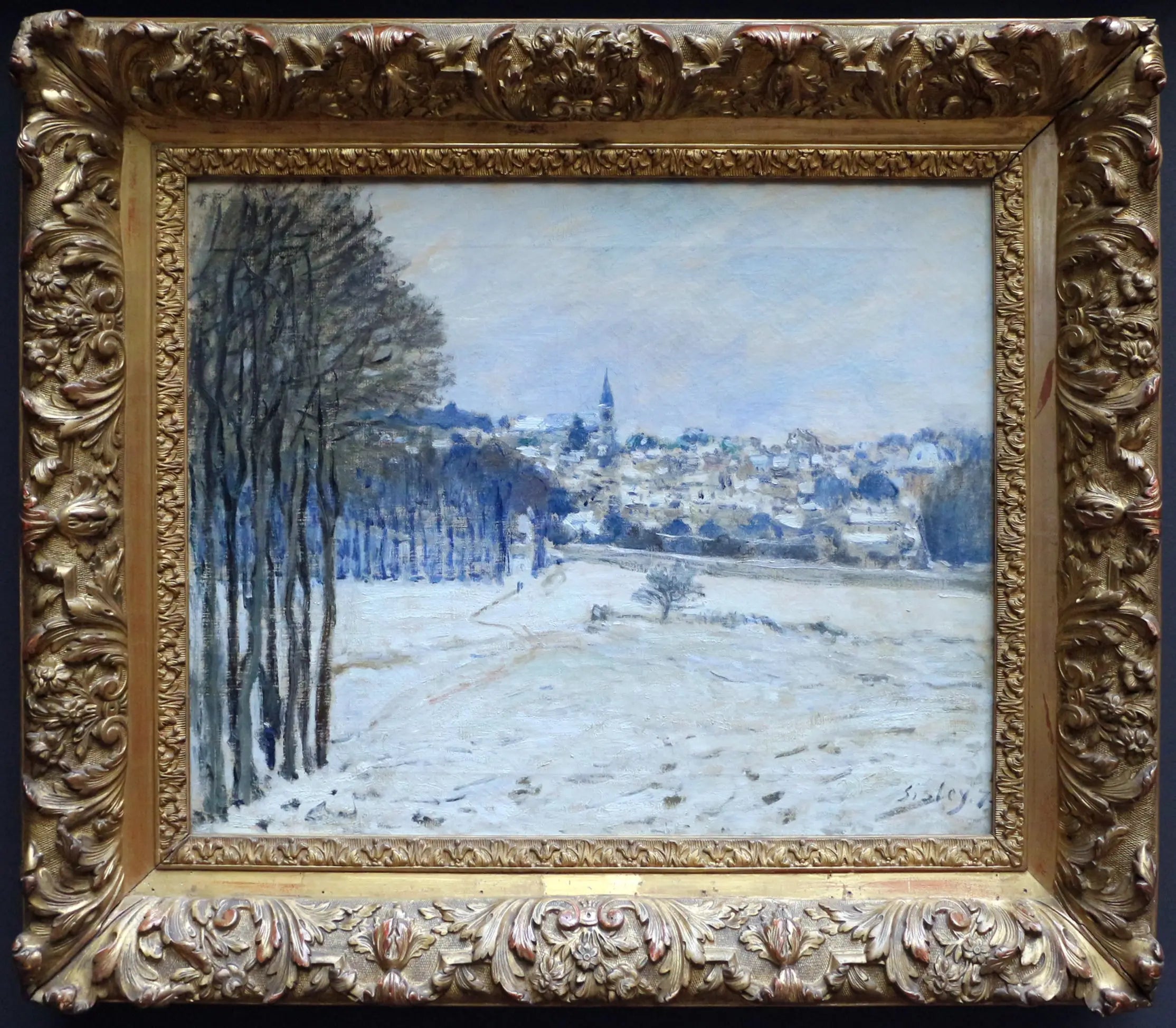 Reproduction du tableau « La Neige à Marly-le-Roi - Alfred Sisley » par Alpha Reproduction en peinture à l’huile