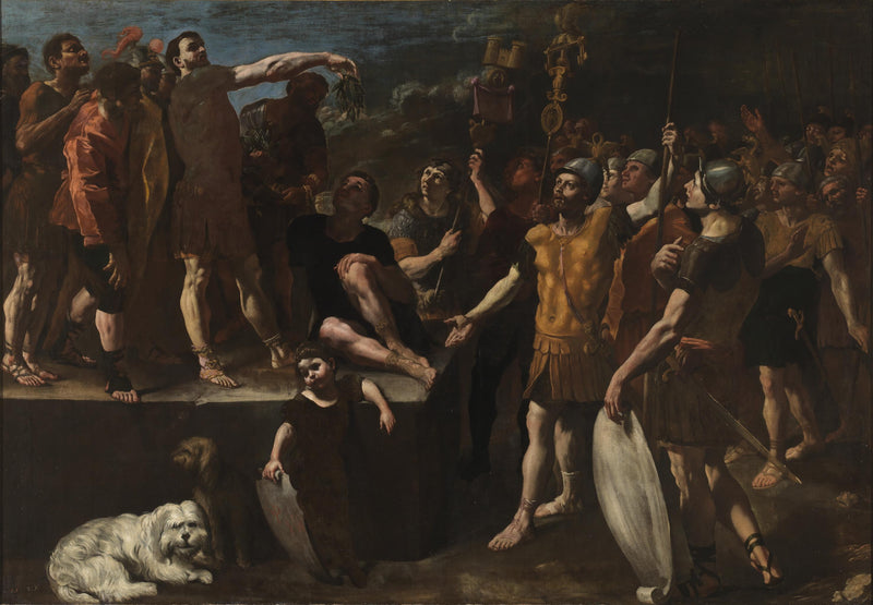 L'allocuzione di un imperatore romano - Giovanni Lanfranco