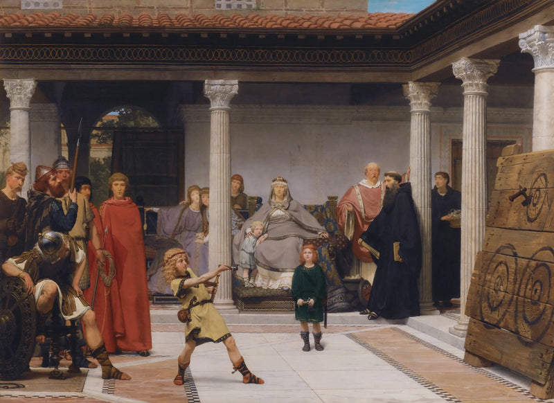 L'educazione dei bambini di Clovis - Lawrence Alma-Tadema