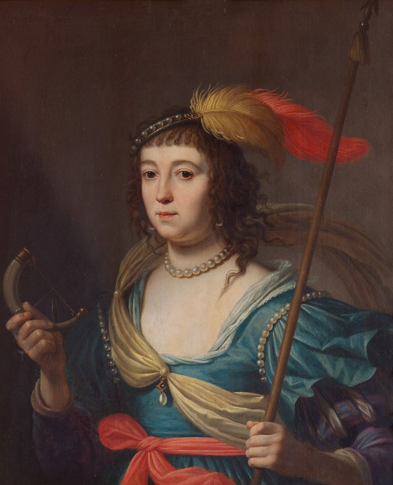 Amalia von Solms nel ruolo di Diana - Gerrit van Honthorst